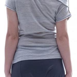 Yoga Gray Top / Casual Asymmetrical Blouse