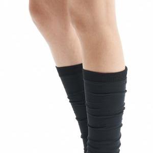 Black Yoga Spats / Yoga Leg Warmers / Yoga Socks