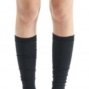 Black Yoga Spats / Yoga Leg Warmers / Yoga Socks